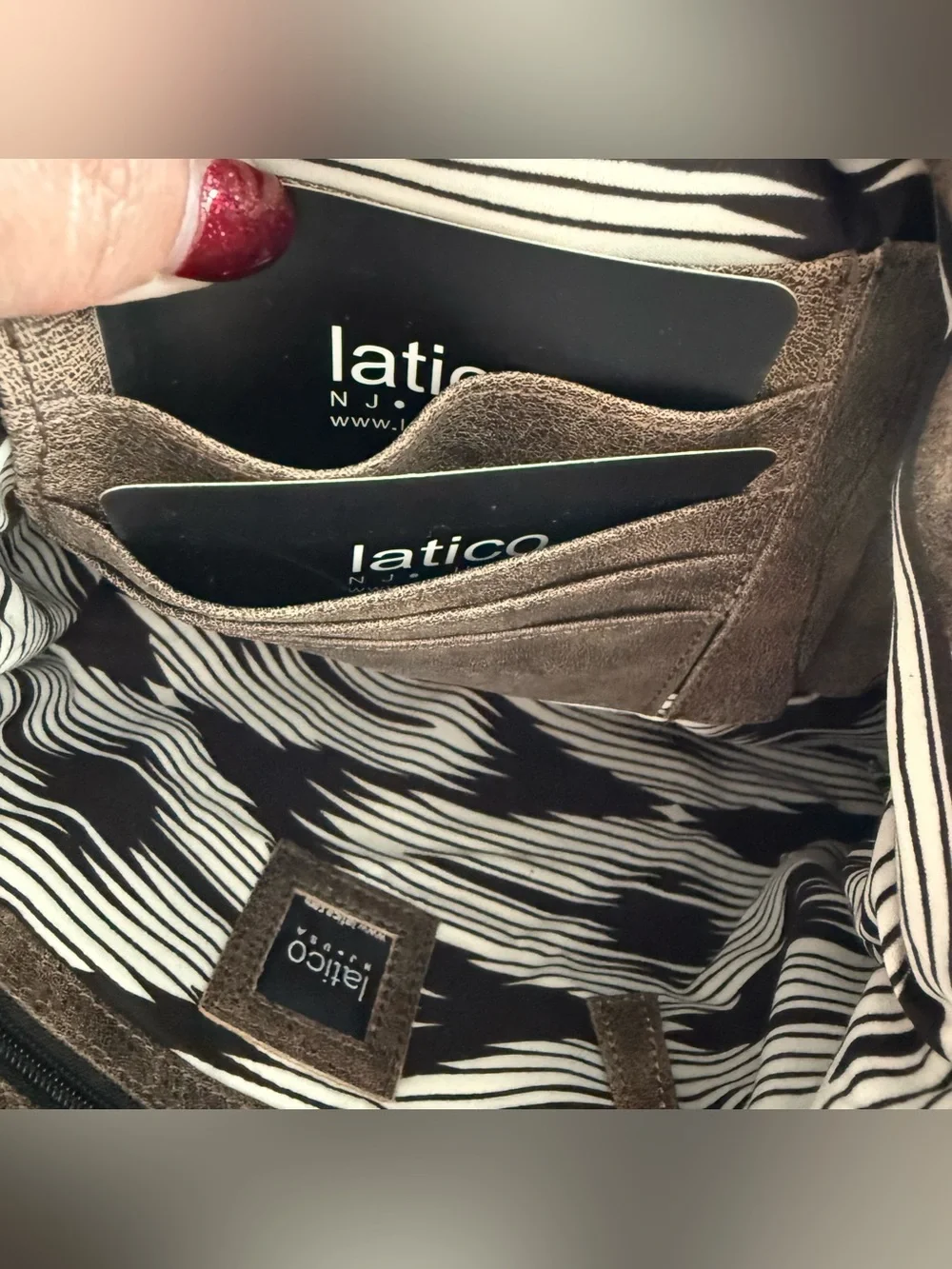 Latico NJ USA Ginny Leather Hobo Bag with Braided Strap Distressed Brown